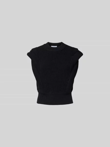 T-shirt z imitacji dzianiny Iro czarna