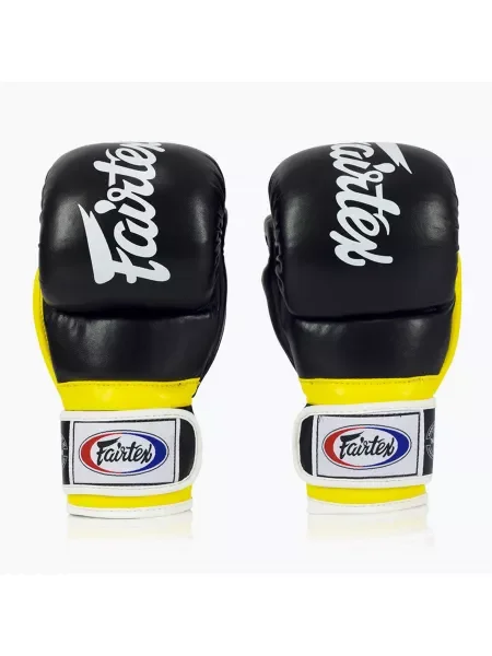 Fairtex Super Sparring Граплинг ръкавици черни/жълти черно