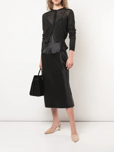 Cardigan Brunello Cucinelli cu paiete negru