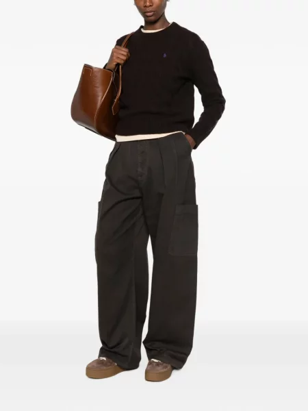 Κασκέτο Polo Ralph Lauren με κέντημα κοτλέ καφέ