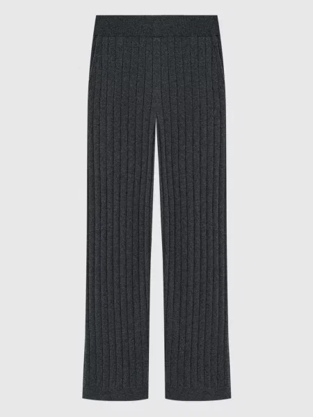 Брюки Brunello Cucinelli в рубчик серые