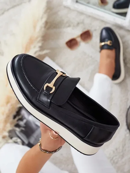 Mocasini Resti negru