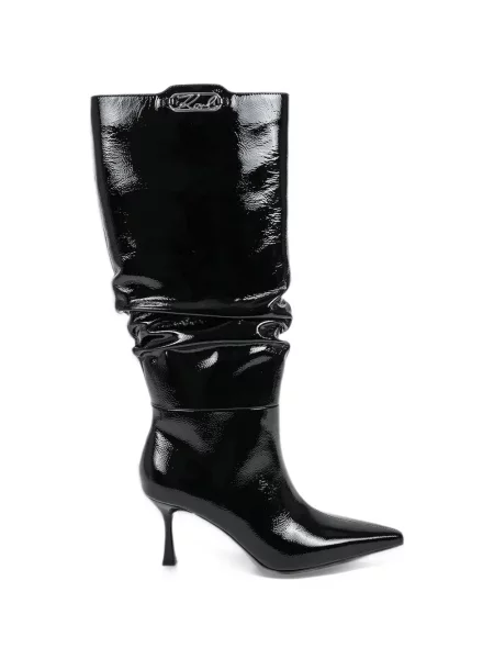 Členkové topánky Karl Lagerfeld čierna