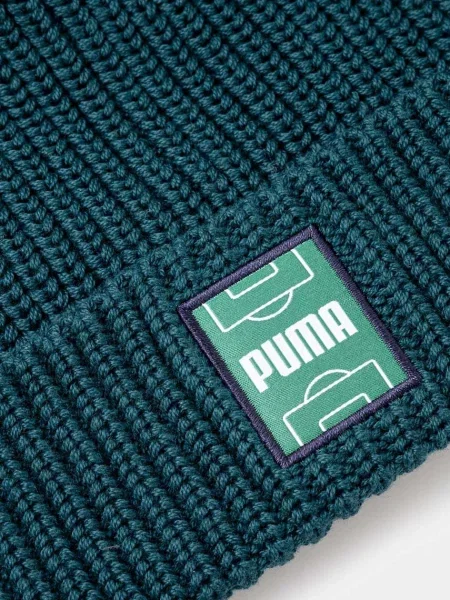 Шапка Puma Classics Graphic Short Beanie з зелений