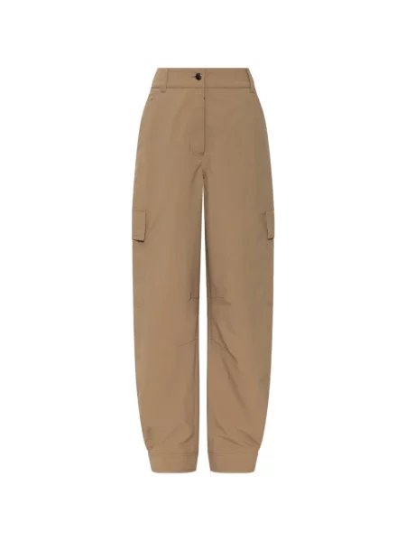 Pantaloni cargo Moncler Grenoble cu autograf maro