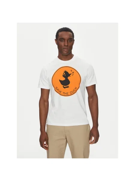 Save The Duck T-shirt Regular Fit bijela