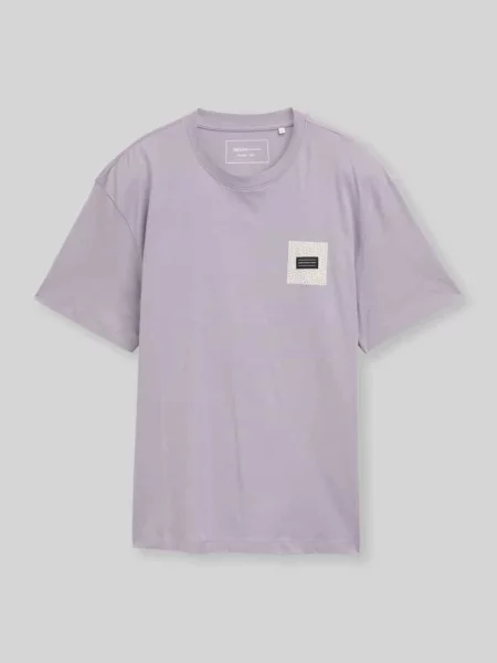 T-shirt o kroju relaxed fit z czystej bawełny Tom Tailor Denim