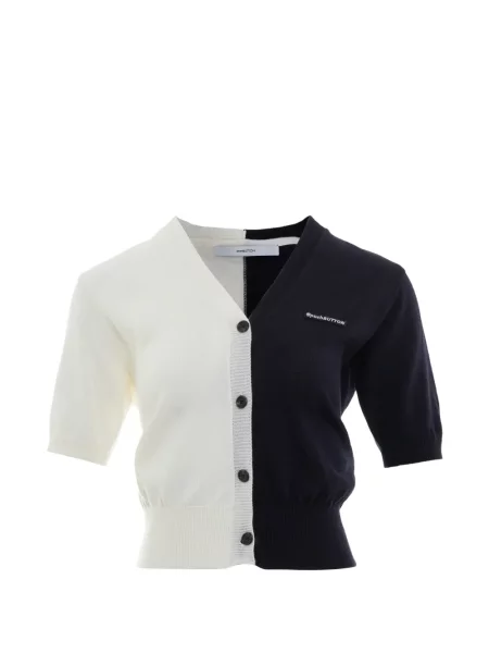 Scurt cardigan Pushbutton albastru