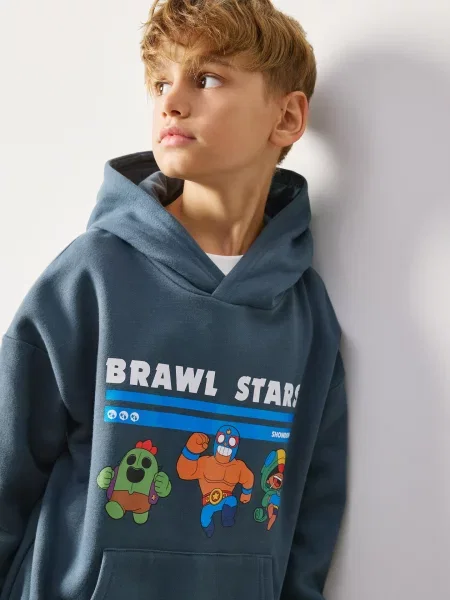 Reserved Brawl Stars pulóver sötéttürkiz