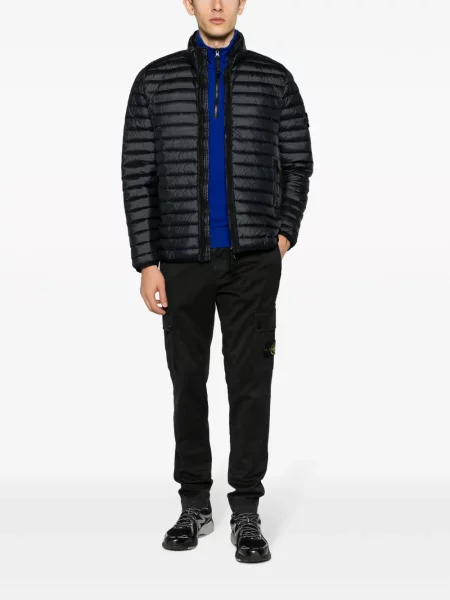 Siaurėjantys kelnės Stone Island akmenys juoda