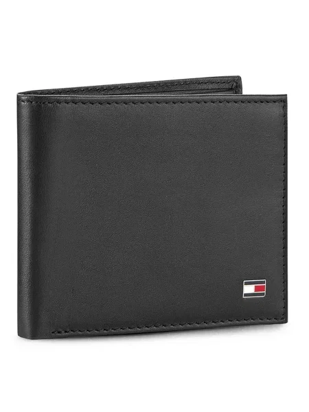 TOMMY HILFIGER Πορτοφόλι Eton Mini' μαύρο