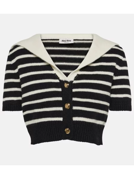 Cropp cardigan Miu Miu din cașmir negru