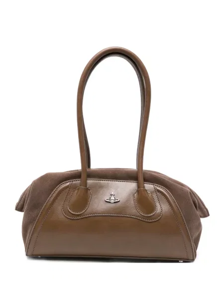 Geantă shopper Vivienne Westwood maro