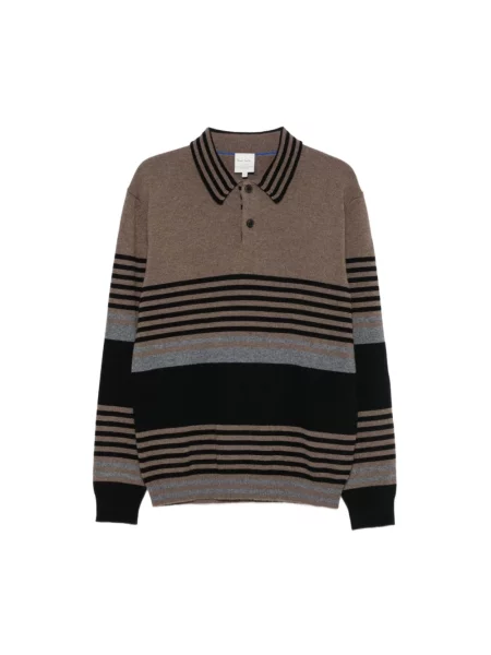 Koszulka polo Paul Smith brązowa