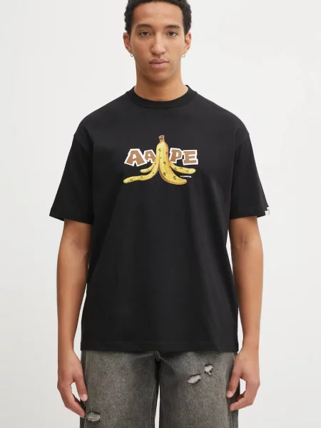 AAPE tricou din Theme Main cu imprimeu negru