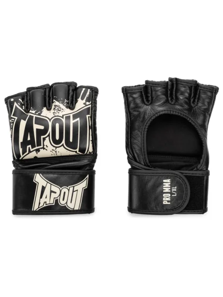 Tapout Rokavice s kratkimi prsti MmaProFight svetlo bež črna