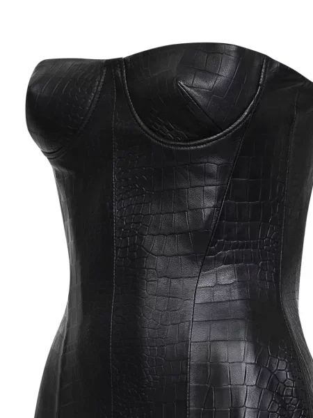 Top Alex Perry bez ramiączek czarny