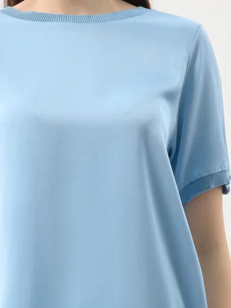 Блуза Atelier Emi блакитна