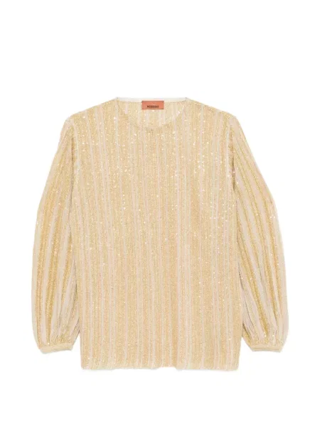 Prugasta bluza Missoni zlatna