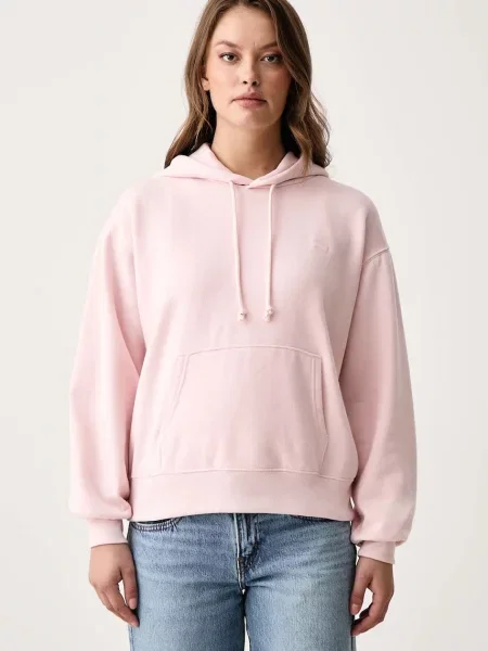 Levi's hanorac cu glugă pentru femei cu EVERYDAY HOODIE roz