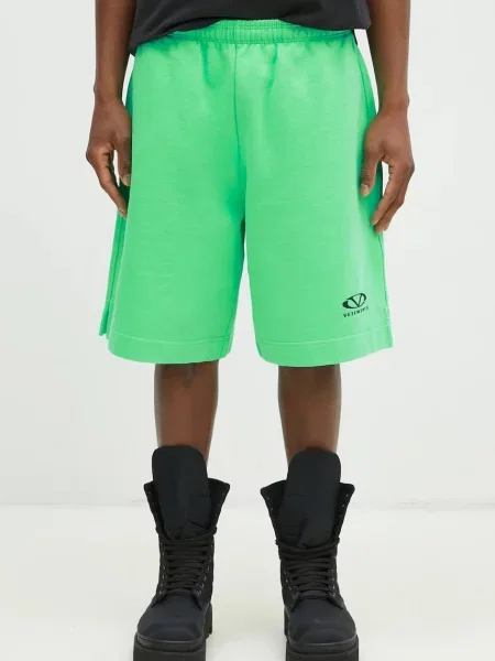 VETEMENTS pantaloni scurți Oval Logo bărbați verde