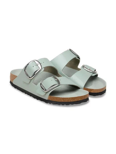 Кожаные шлепанцы Birkenstock с пряжкой