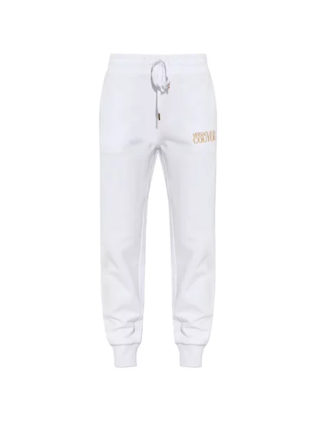 Pantaloni Versace Jeans Couture cu autograf cu cordon alb
