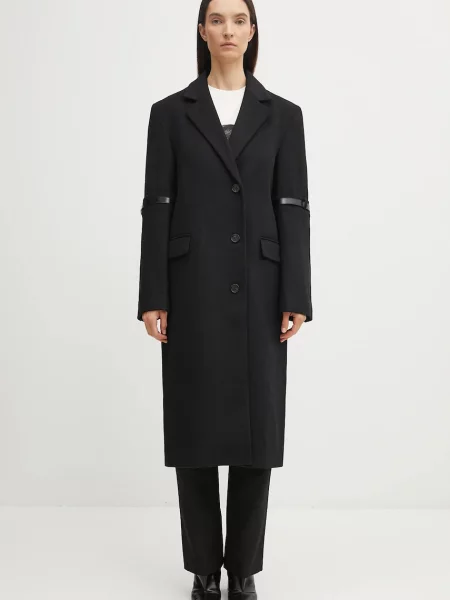 Palton Coperni de lână negru