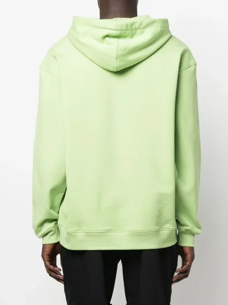 Hanorac cu glugă Moschino cu imagine verde