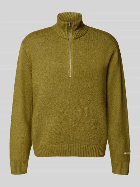 Sweter z dzianiny z prążkowanymi wykończeniami model ‘NORREBRO’ Jack & Jones