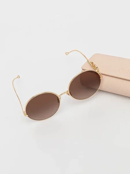 Chloé ochelari de soare auriu