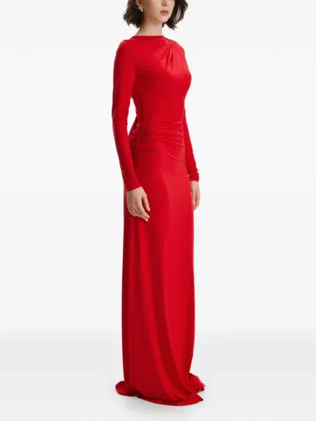 Rochie maxi 2310 Studio lungă de costum roșu