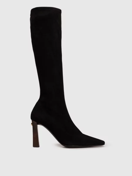 Замшевые сапоги Giuseppe Zanotti черные