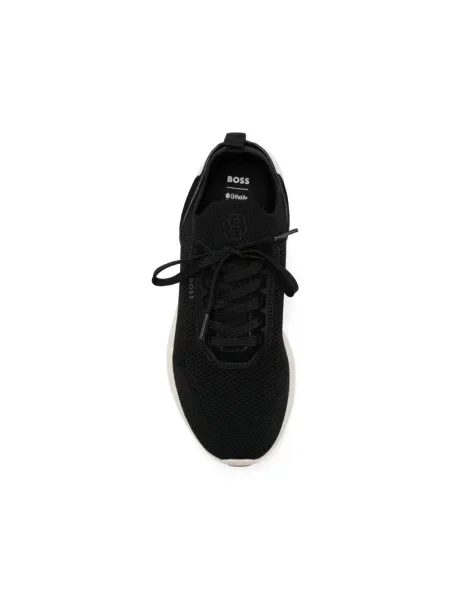 Sneakersy Boss skórzane czarne