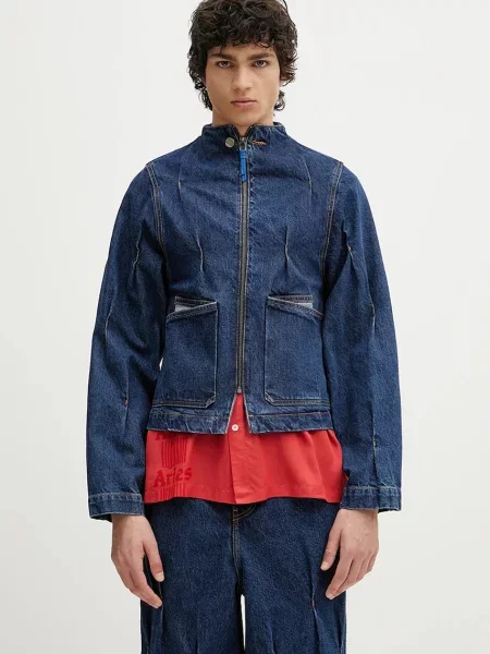 Džínová bunda Ader Error Apparel-Top tmavomodrá přechodná