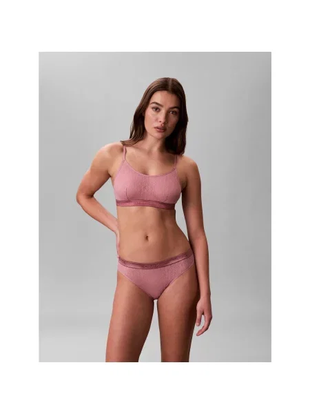 Fără căptușeală sutien bralette Calvin Klein Jeans violet
