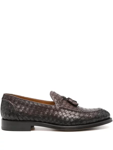 Pantofi loafer Doucal's din piele maro