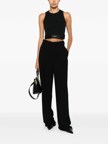 Decupat top Givenchy cu autograf negru