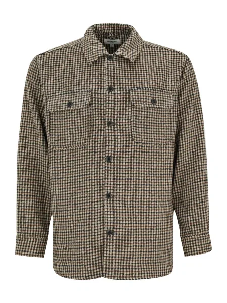 Jack & Jones Plus Srajca JJEBradley Ollie rjava črna