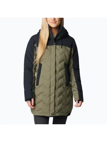Płaszcz puchowy Columbia Mountain Croo III Mid Down stone green/black czarny