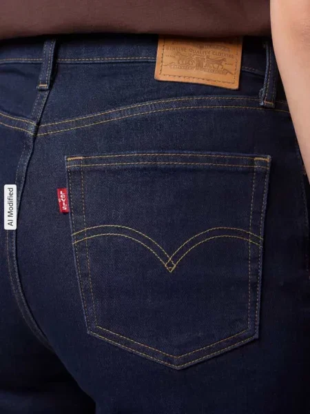 Jeansy o kroju straight fit z mieszanki bawełny z domieszką lyocellu model Levi's® 300 granatowe