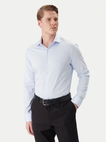 Calvin Klein košulja za muškarce s pamukom plava