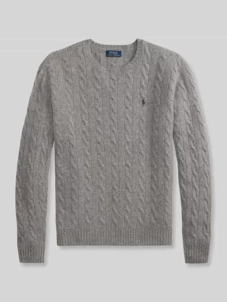 Sweter Polo Ralph Lauren z kaszmiru szary