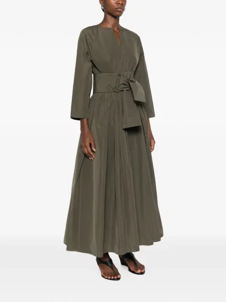 Cu centură rochie maxi Co.go verde