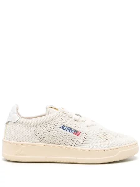 Sneakerși Autry tricotate alb