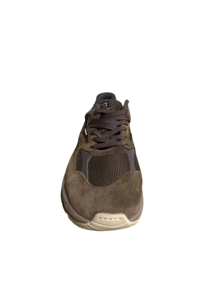 Sneakersy Van Bommel skórzane brązowe