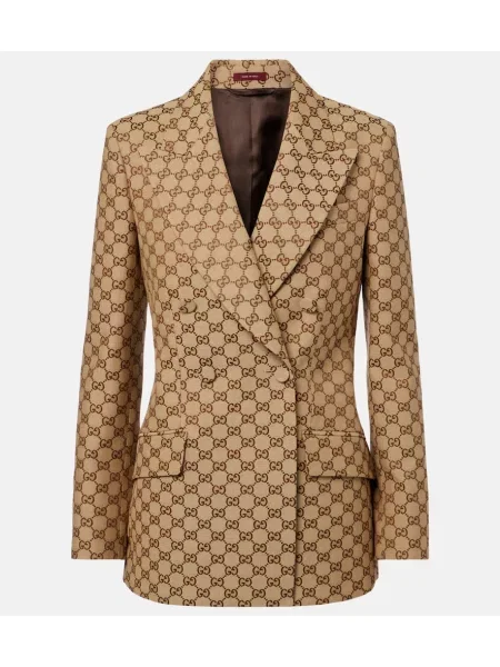 Marynarka Gucci żakardowa brązowa