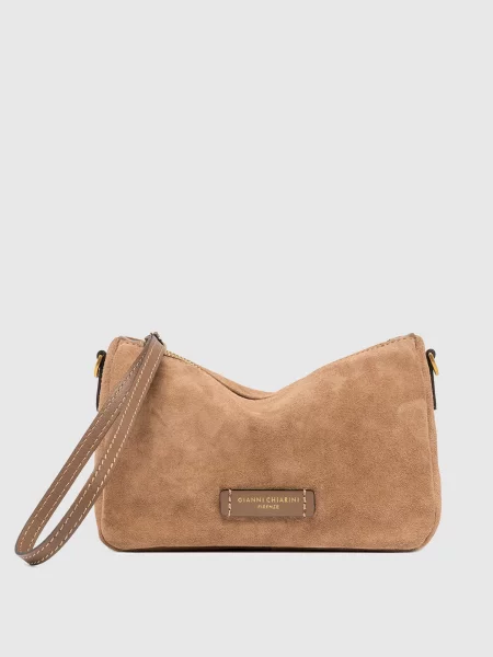 Замшева сумка крос-боді Nora Gianni Chiarini коричнева