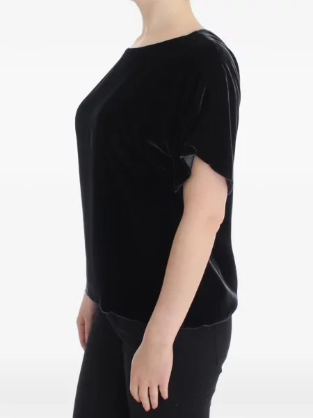Scurt top Dolce & Gabbana de catifea negru