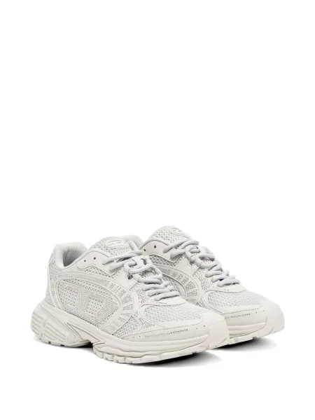 Stras sneakerși Diesel plasă gri